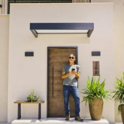 Sophia 1600 Door Canopy Clear Grey 3 X 5 -OUTSUNNY Sales Store 417527 14