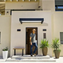 Sophia 1600 Door Canopy Clear Grey 3 X 5 -OUTSUNNY Sales Store 417527 15