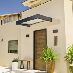 Sophia 1600 Door Canopy Clear Grey 3 X 5 -OUTSUNNY Sales Store 417527 21