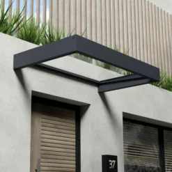 Sophia 1600 Door Canopy Clear Grey 3 X 5 -OUTSUNNY Sales Store 417527 5