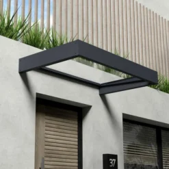 Sophia 1600 Door Canopy Clear Grey 3 X 5 -OUTSUNNY Sales Store 417527 6