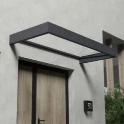 Sophia 2150 Door Canopy Clear Grey 3 X 7 -OUTSUNNY Sales Store 417528 3