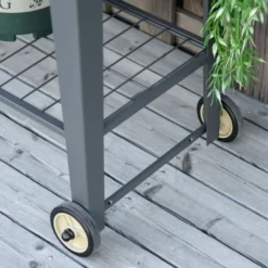 OUTSUNNY Metal Raised Garden Bed (with Wheels) 1m -OUTSUNNY Sales Store 5 1 238 22