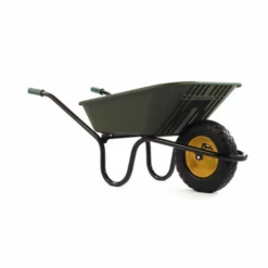 Vibrante Go 90LTR Punture Free Wheelbarrow Green