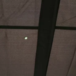 Algarve Awning Polyester Grey Gazebo 3.3Ã—3.3m + 2.1m With Air Vents