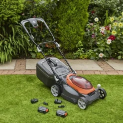 Flymo UltraStore 340R Electric Rotary Lawnmower 36V Inc 2.5Ah Battery -OUTSUNNY Sales Store fus340r18x2k2 11