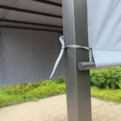 San Remo Grey Pergola Gazebo With Polyester Fabric 2.75 X 3.66m -OUTSUNNY Sales Store img 7031 3000x2000 6