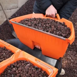 Pro88 Wheelbarrow Kit Orange/Black 88L 180Kg Capacity -OUTSUNNY Sales Store p1012035