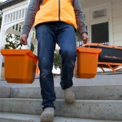 Pro88 Wheelbarrow Kit Orange/Black 88L 180Kg Capacity -OUTSUNNY Sales Store pro88 bucket x 1 e