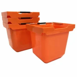 Pro88 Wheelbarrow Kit Orange/Black 88L 180Kg Capacity -OUTSUNNY Sales Store pro88 bucket x 4 a