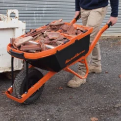 Pro88 Wheelbarrow Kit Orange/Black 88L 180Kg Capacity