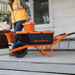 Pro88 Wheelbarrow Kit Orange/Black 88L 180Kg Capacity -OUTSUNNY Sales Store pro88 kit k