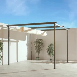 Ibiza Garden Pergola With Retractable Roof 3 X 3m