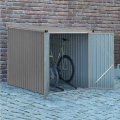 Velo 2 Grey Bicycle Shed 4 X 6