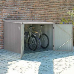 Velo 4 Grey Bicycle Shed 6 X 6